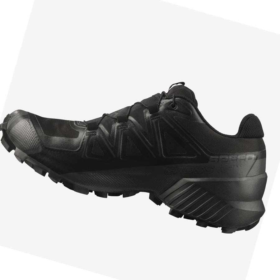 Tenis Para Trail Running Salomon SPEEDCROSS 5 GORE-TEX Hombre Negros | MX 3510BEX